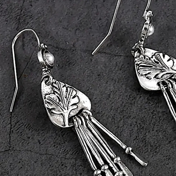 Vintage Boho Geometric Irregular Dangle Earrings - Picture 5 of 7